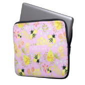 Sac électronique rose d'abeille de miel (devant gauche)