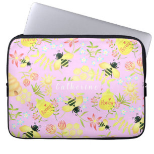Sac électronique rose d'abeille de miel