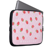 Sac électronique rose personnalisé fraise (Devant droit)