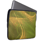 Sac électronique vert Jaune Asymétrique Fractale (Devant droit)