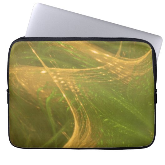 Sac électronique vert Jaune Asymétrique Fractale (Devant)