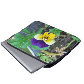 Sac électronique violet et jaune Pansy (Devant bas)