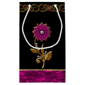 Sac élégant de cadeau de bijou de fleur d'orchidée (Dos)