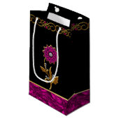 Sac élégant de cadeau de bijou de fleur d'orchidée (Devant Angle)