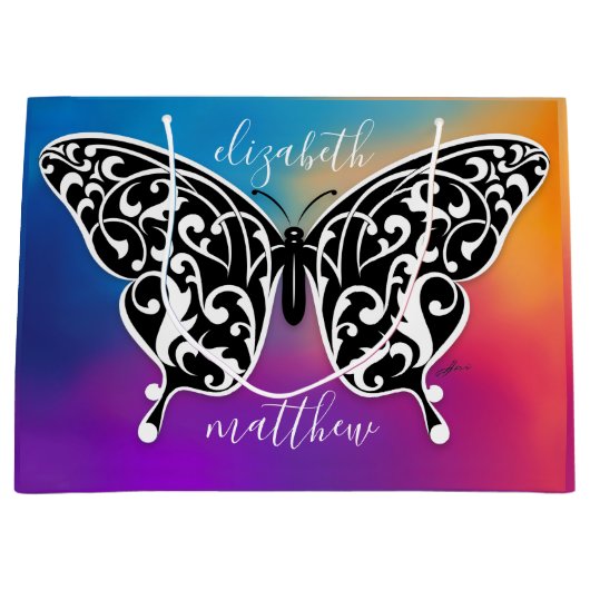 Sac élégant de papillon cadeau de Eksi (Devant)