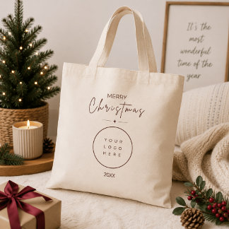 Sac élégant Joyeux Noël Logo personnalisé Entrepri