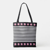 Sac élégant rayé noir et blanc (Dos)