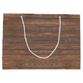 Sac en bois rustique Mariage en fût personnalisé F (Dos)