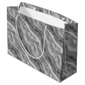Sac en papier à impression d'agate pour cadeau (Dos Angle)