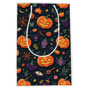 sac en papier citrouille halloween