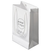 Sac en papier d'expédition minimaliste pour le log (Devant Angle)