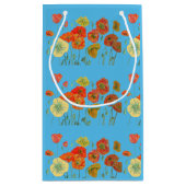 Sac en papier fleurs Orange Poppy Pavots Islande (Dos)
