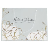 Sac en papier floral inspiré de la nature (Devant)