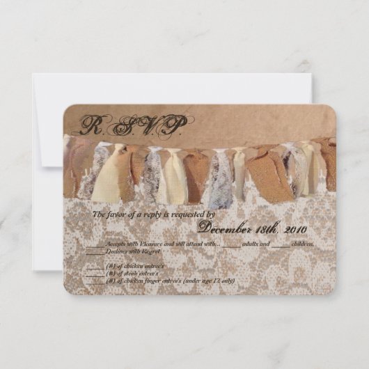 Sac en papier kraft pour carte de réponse 3,5x5 av (Devant)