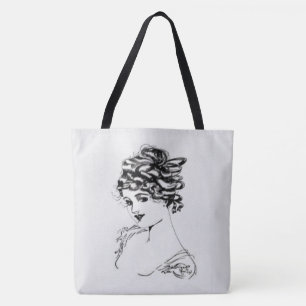 Sac en tissu Art nouveau Lady Art