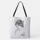 Sac en tissu Art nouveau Lady Art (Dos)