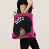 Sac en toile Afro Crown (De près)
