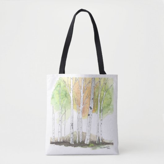 sac en toile aux bouleaux (Devant)
