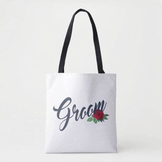 Sac en toile Calligraphie de mariage florale Simpl (Devant)