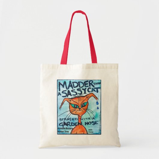 Sac en toile chat impertinent (Devant)
