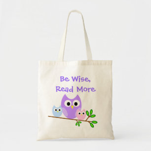 Sac en toile Chouettes colorées