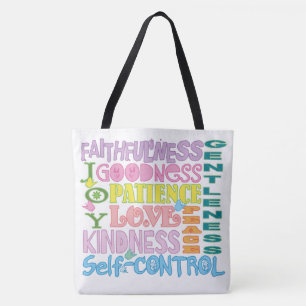 Sac en toile chrétien Pastel Fruit of the Holy Spi