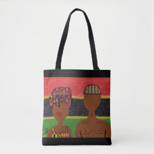 Sac en toile Paix & Amour Africain