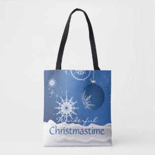 Sac en toile pour flocons de neige à Noël