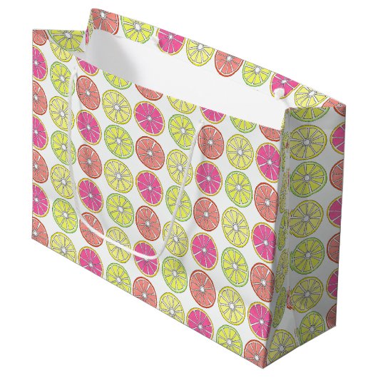Sac en tranches d'orange de citron vert tropical (Devant Angle)