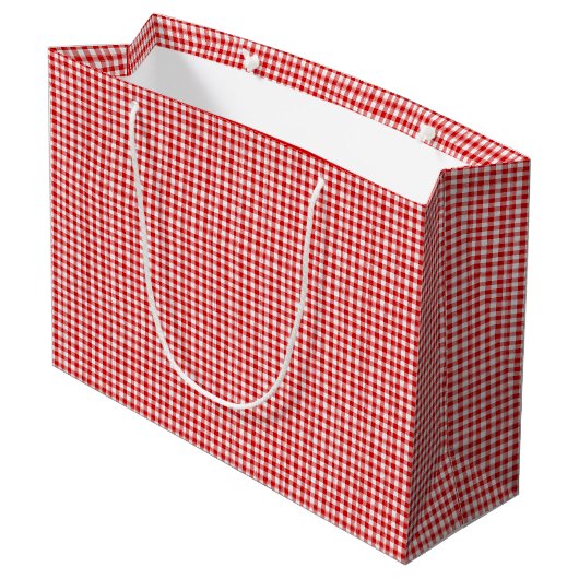 SAC En vichy-CADEAU blanc-rouge L (Dos Angle)