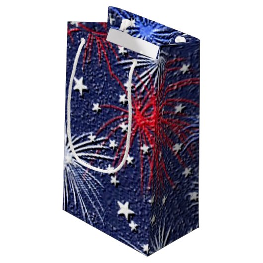 Sac étoiles et de cadeau patriotiques de feux (Dos Angle)