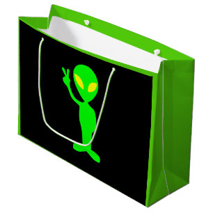 Sac étranger vert et noir au néon électrique de