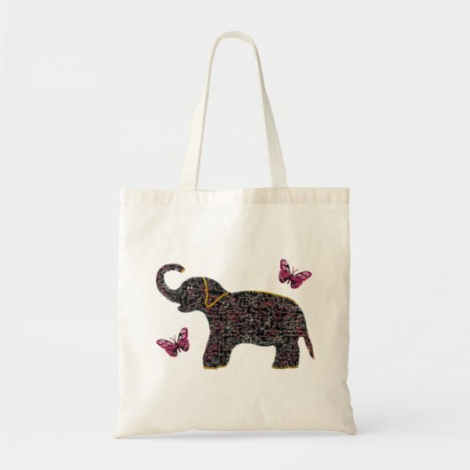 Sac exotique de toile d'éléphant de bijou (Devant)