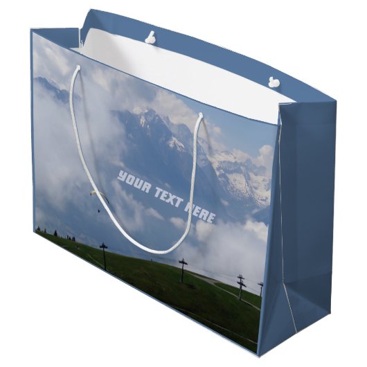 Sac fait sur commande de cadeau d'Alpes (Dos Angle)