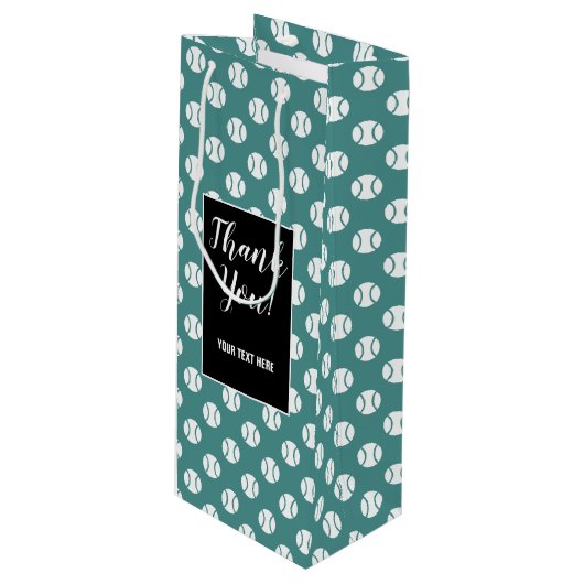 Sac fait sur commande de cadeau de bouteille de (Devant Angle)