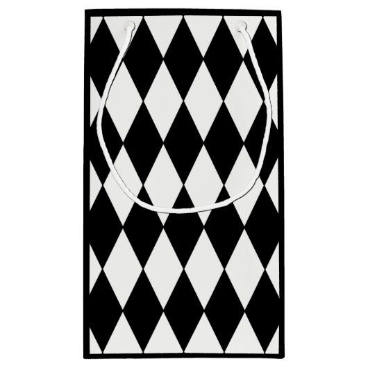 Sac fait sur commande de cadeau de diamant noir de (Dos)