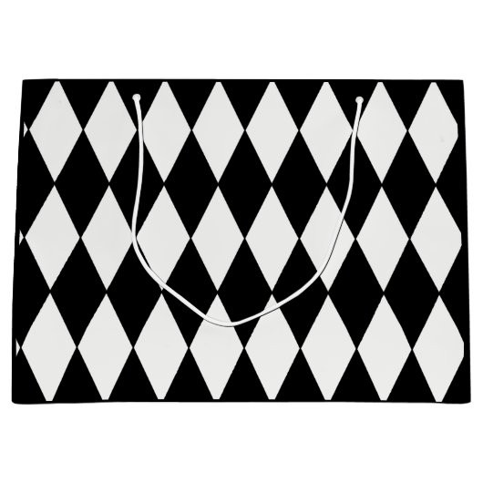 Sac fait sur commande de cadeau de diamant noir de (Devant)