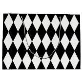 Sac fait sur commande de cadeau de diamant noir de (Dos)