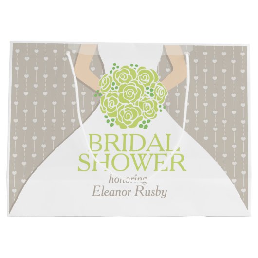 Sac fait sur commande de cadeau de douche de jeune (Dos)