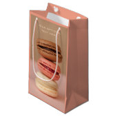 Sac fait sur commande de cadeau de macarons (Devant Angle)