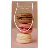 Sac fait sur commande de cadeau de macarons (Devant)