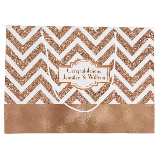 Sac fait sur commande de cadeau de mariage d'or (Dos)