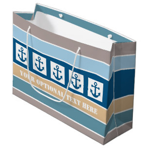 Sac fait sur commande de cadeau de rayures