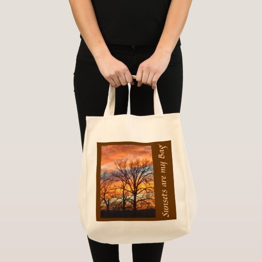 Sac fait sur commande du coucher du soleil 1 (Devant (produit))