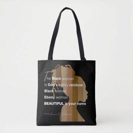 Sac "Femme d'ébène" (Devant)