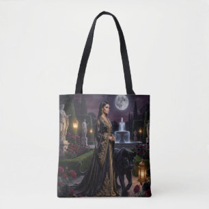 Sac Femme & Panthère Jardin de Nuit Mystique