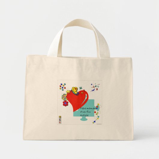 Sac Fière maman d'un fils autiste (Devant)