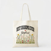 Sac Fleur sauvage personnalisé, cadeau d'anniversa (Devant)