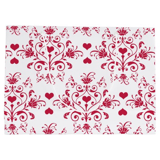 Sac floral de cadeau de Saint-Valentin de remous (Dos)