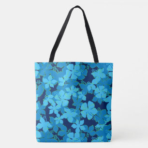 Sac floral de plage de Camo de ketmie hawaïenne d